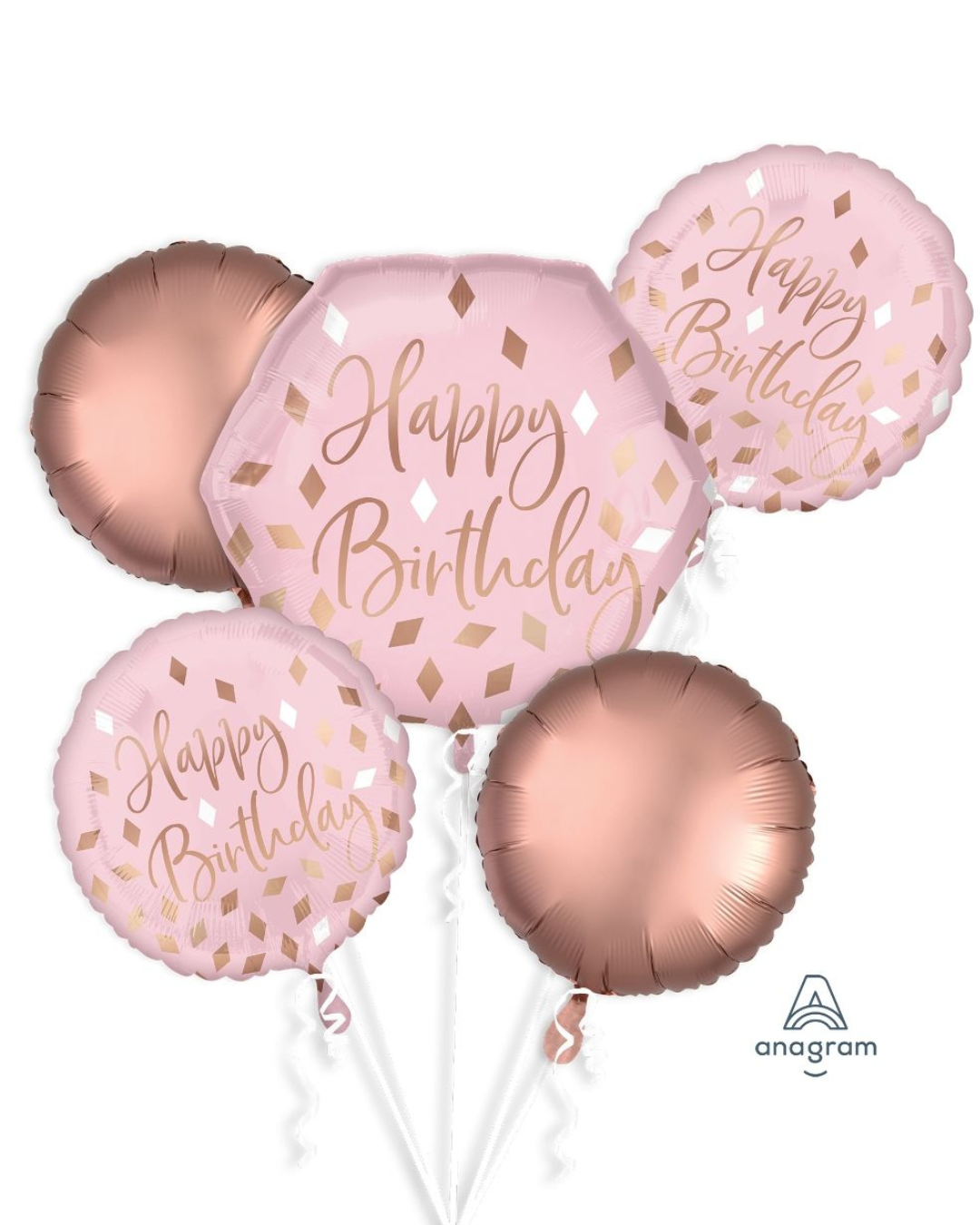 Blush Birthday Balloon Bouquet